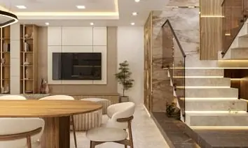 Área social de casas Selvaro en Puembo, construcción de casas en Quito por PIVOT